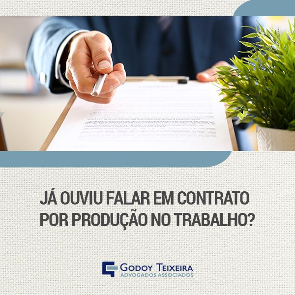 Contrato de Trabalho por produção